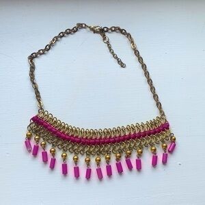 Gold and Pink Necklace